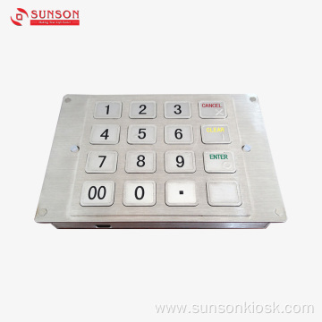 IP65 Encrypted pinpad for Unmanned Payment Kiosk